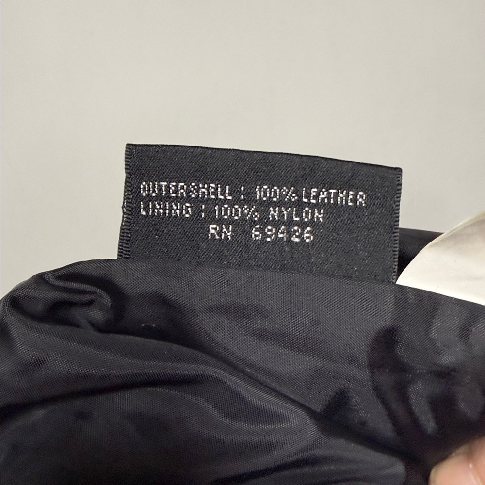 Wilson’s leather black 100% leather pants with straps on calf of leg moto sz 28 - Picture 8 of 8